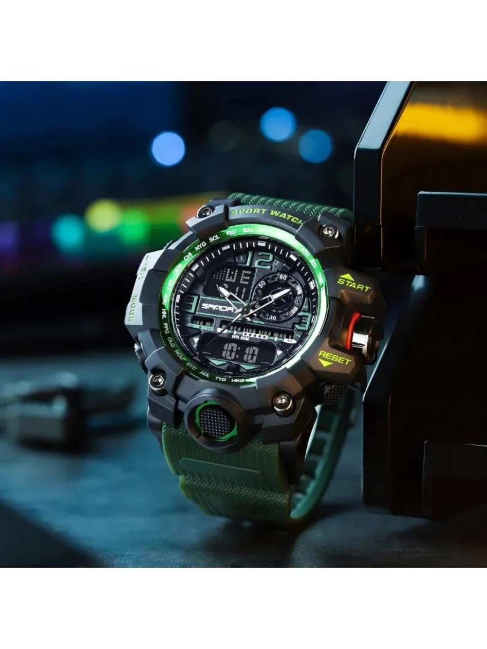 Men's Waterproof Sports Watch | Multi-Function Military Tactics LED Alarm